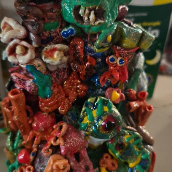 Colorful Abstract Sculpture - Picture 2 of 2